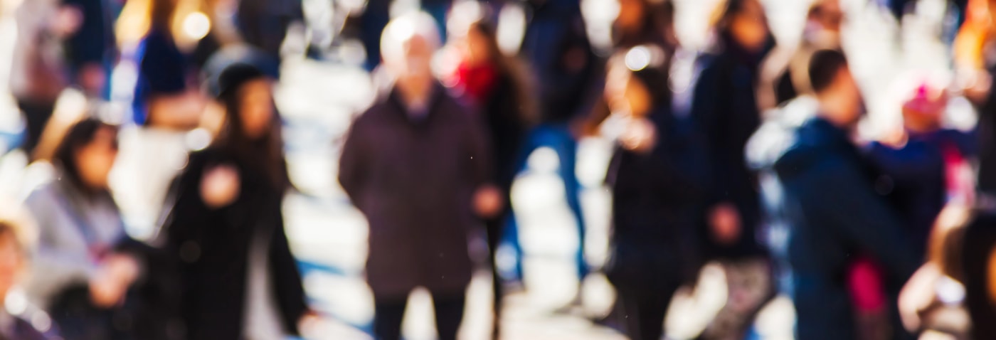 crowd walking Cheyenne