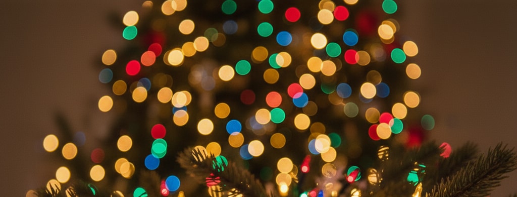 bokeh christmas lights Cheyenne